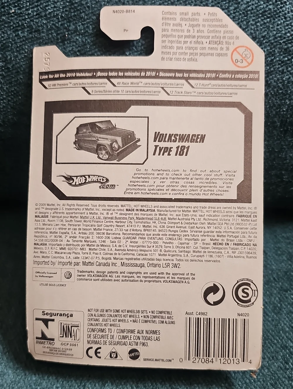 Hot Wheels Volkswagen Thing, Type 181